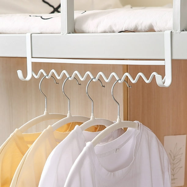 2 x Bedside2 uds soporte de ropa ondulado para cabecera, perchero  para ropa que ahorra espacio para dormitorio