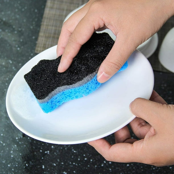 14 Esponjas Para Lavar Platos Limpieza Esponja Eliminar Manchas De Cocina  Bano