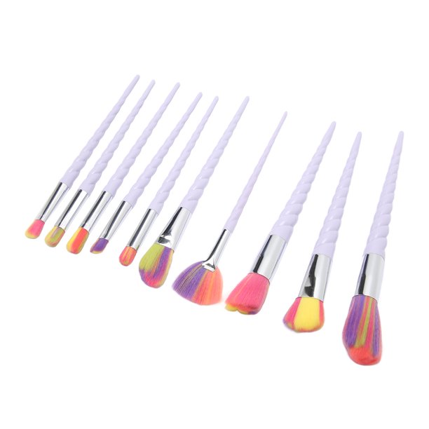 Set de 10 Brochas para Maquillaje Multicolor