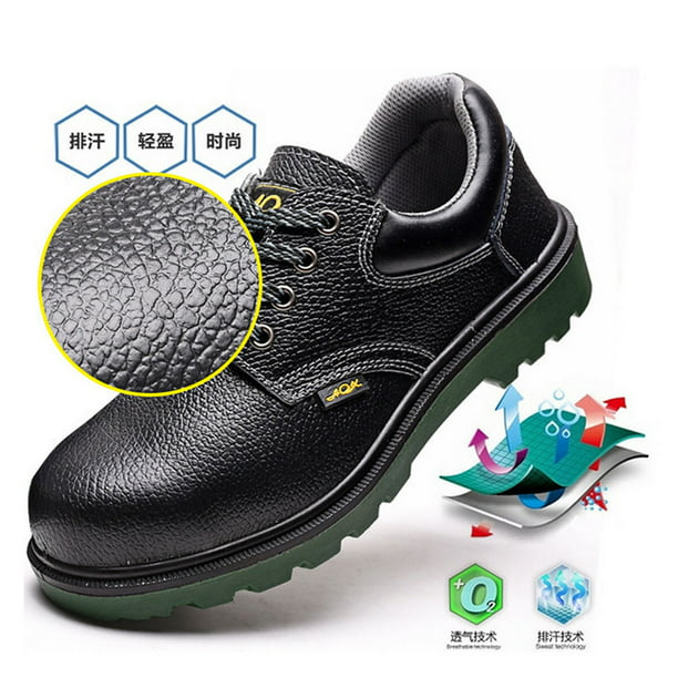 Zapatos de trabajo unisex cómodos, transpirables, a prueba de pinchazos y  antideslizantes, zapatillas de seguridad para la construcción industrial