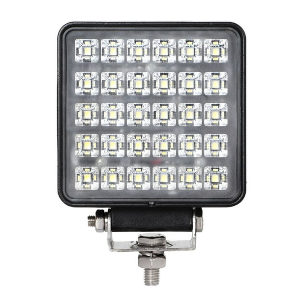 Luces LED de trabajo de 12 voltios, 2 paquetes de luces LED de 45 W y 6  pulgadas, luces de inundación LED de 12 V-30 V + soportes de montaje