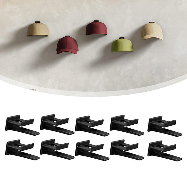 10 ganchos para sombreros para pared, colgadores multifuncionales