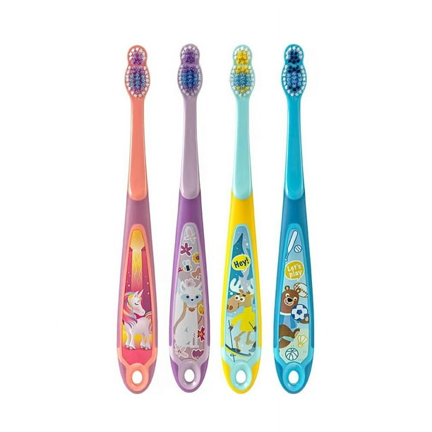 Cepillos de dientes desechables con pasta de dientes (5 colores) :  : Salud y cuidado personal