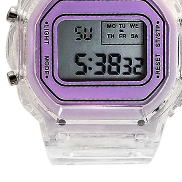 Reloj Mujer Dama Pulsera Digital Led Colores Envíos Garantía