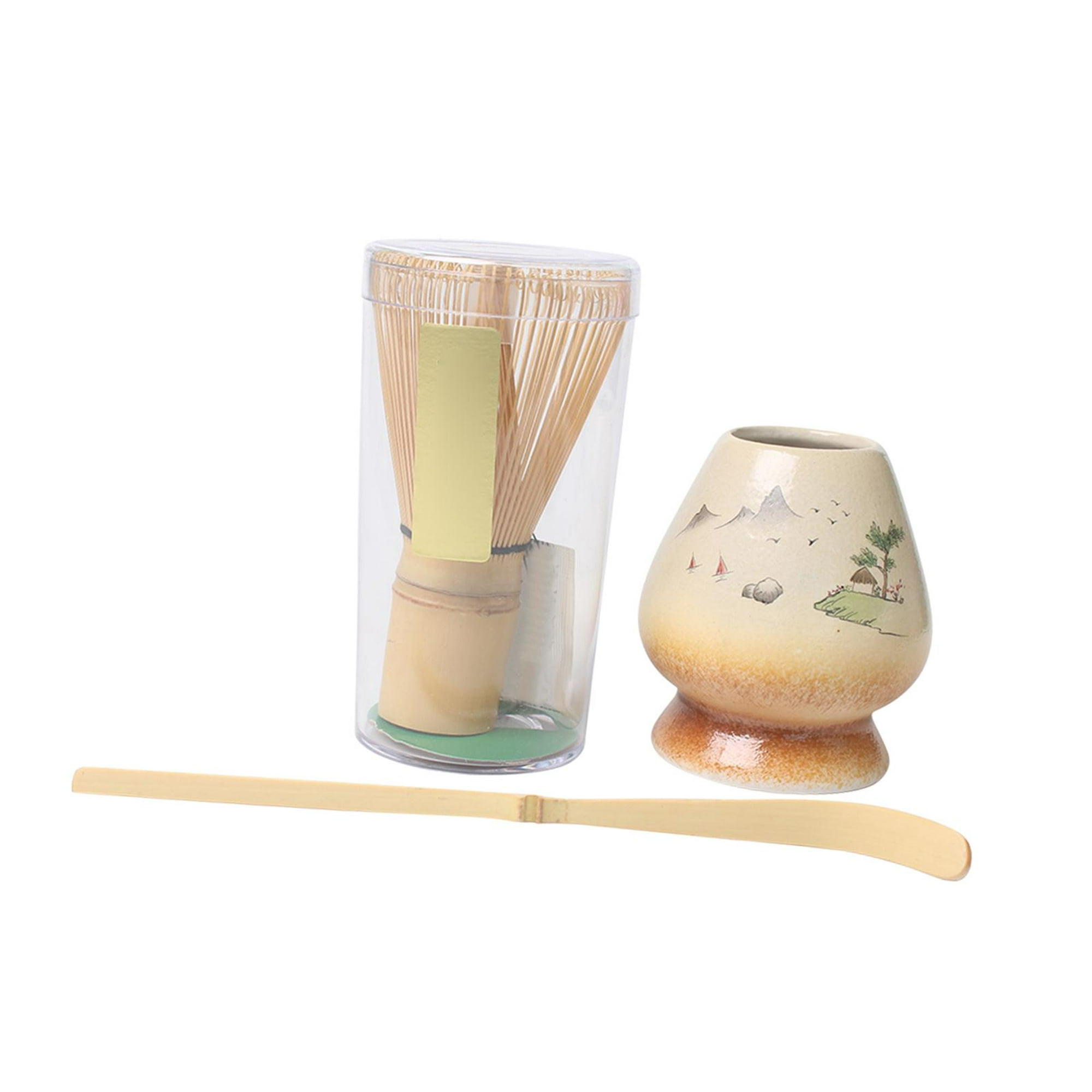 Matcha set con batidora de bambú