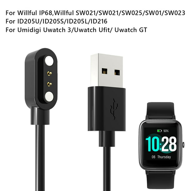 Cable cargador de reloj magnético para Willful IP68/SW021/ID205U/Umidigi  Uwatch 3 Cord Universal Accesorios Electrónicos