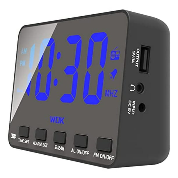 Tmvgtek Reloj Despertador Con Proyector, Radio Reloj Despertador Digital  Led Para El Hogar, La Ofici Tmvgtek Para estrenar