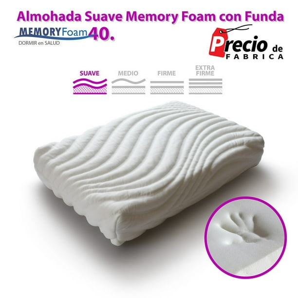 Emma Almohada Memory Adapt, Ajustable - Memory Foam, 70 x 40 cm