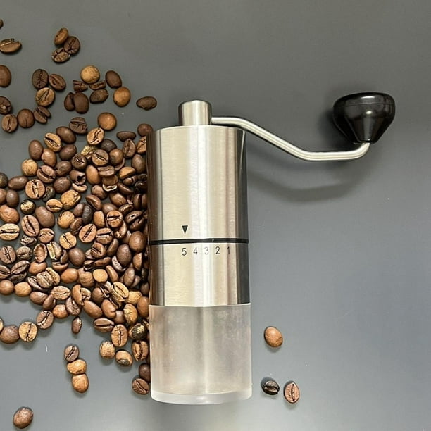 Comprar Molinillo de café manual con 6 ajustes de grosor ajustable, fresa  de cerámica con manivela