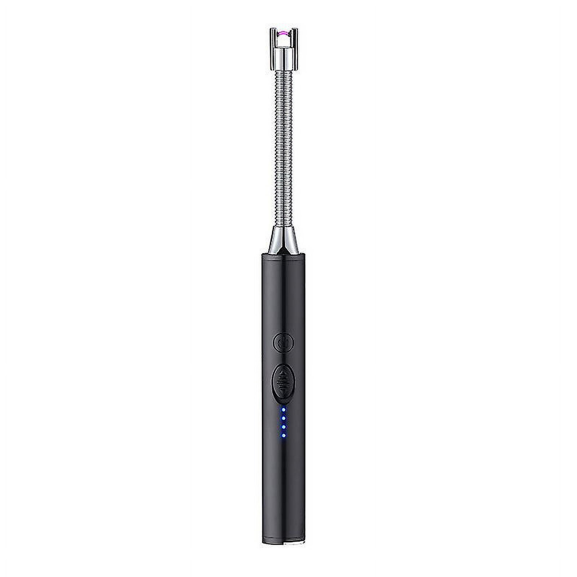  Encendedor de velas, encendedor de arco eléctrico USB  recargable con pantalla LED de cuello flexible de 360°, encendedor largo de  seguridad resistente al viento para velas, camping, parrilla, estufa,  barbacoa 