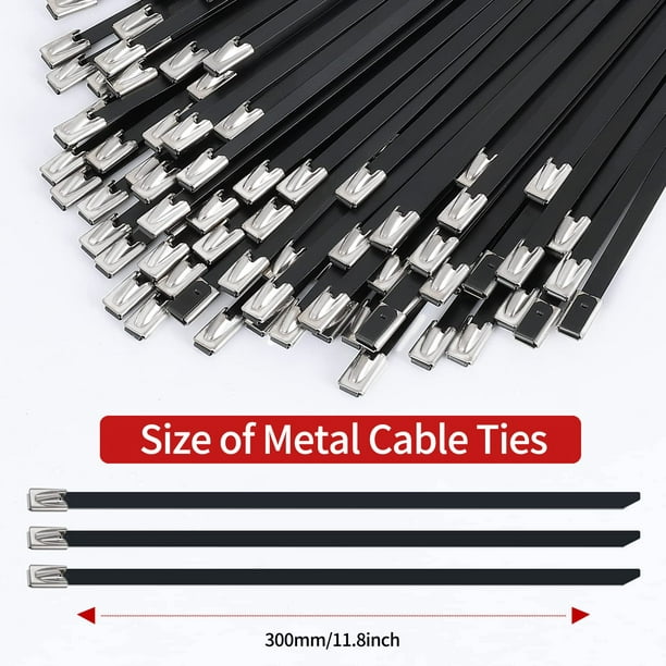 Comprar Bridas para cables de acero inoxidable 304 Bridas autoblocantes Bridas  metálicas resistentes a altas temperaturas Bridas para cables
