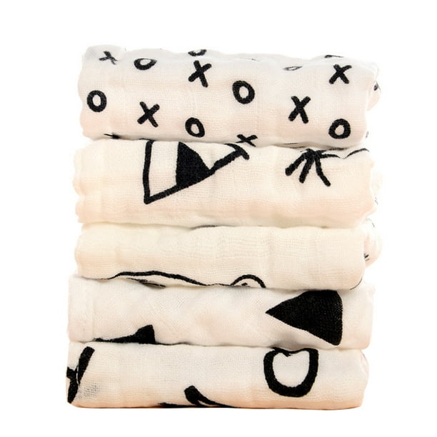 Paquete de 8 baberos orgánicos tipo bandana para bebé, elegantes baberos  bandana unisex, baberos superabsorbentes, baberos de dentición suaves para