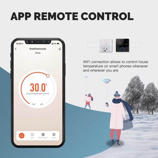 Perilla de termostato inteligente WiFi Control remoto por