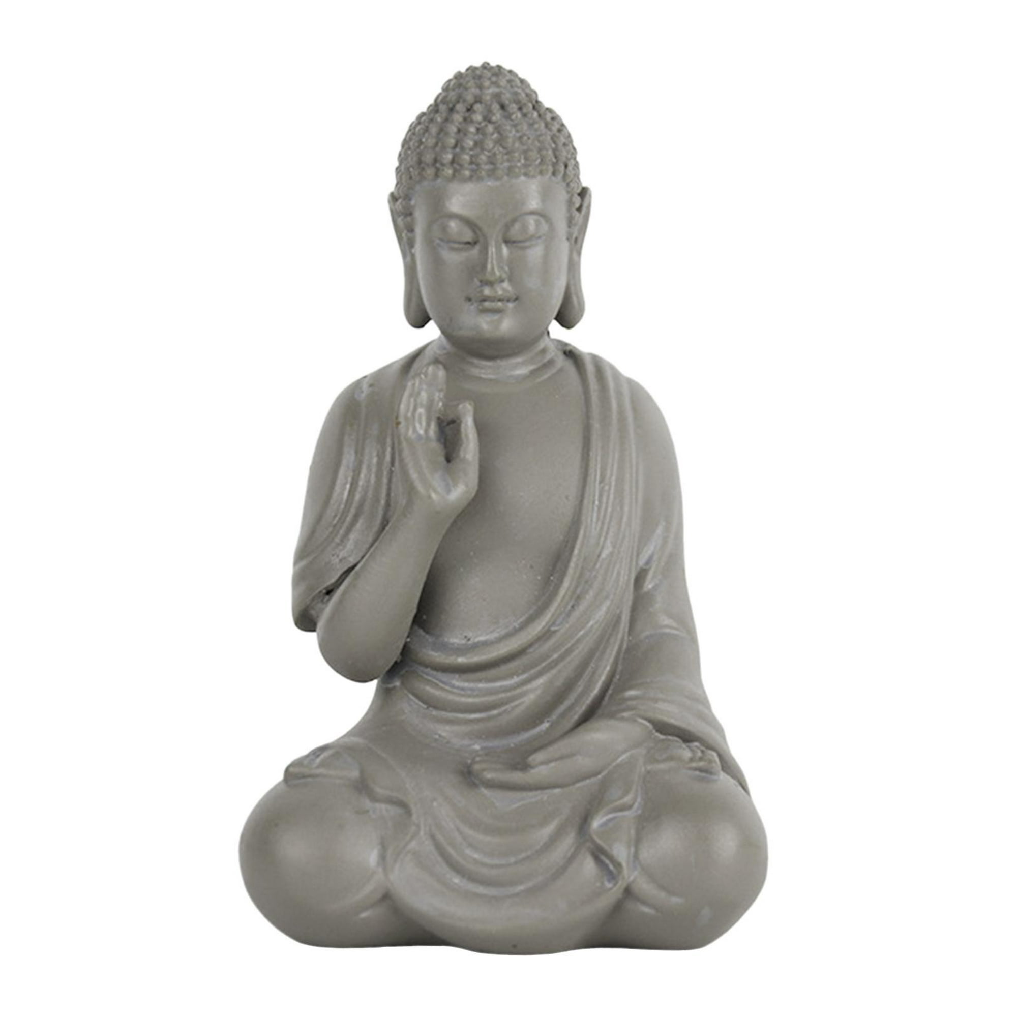 Mini decoraciones de jardín, juego de decoración de estatua de Buda,  esculturas de Buda sentado de resina para el hogar, estudio de yoga al aire