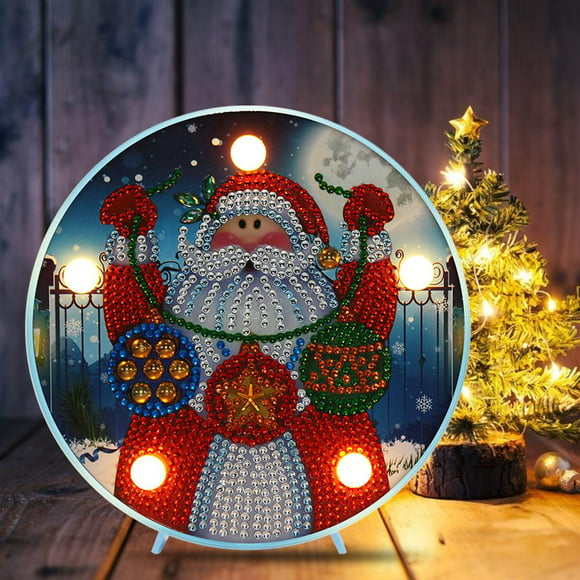lámpara de modelado de regalo para niños de punto de cruz con pintura de diamante en forma especial likrtyny decoración de arte
