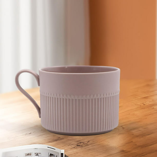 Taza de moderna, taza de té de China, taza de de cerámica, taza de té y  Chocolate, taza de para cereales, , leche, cacao, , Rosado 88x88x65 cm  BLESIY taza de café