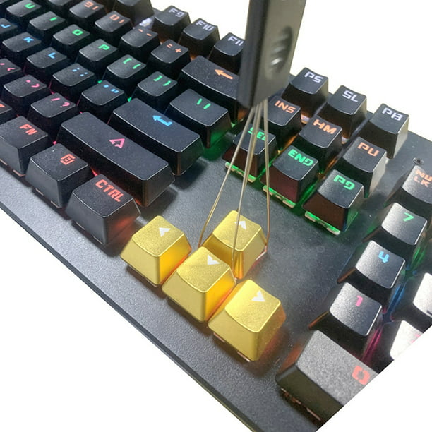 Extractor de teclas de teclado mecánico de 4 piezas con cepillos