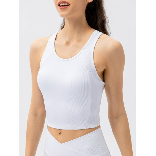 Ropa de yoga mujer - Camiseta con sujetador incorporado
