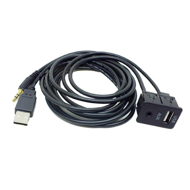  Yeworth Cable adaptador de enchufe hembra de 3.3 ft/3 pies 5 V  USB C macho a 12 V para coche Dash Cam, GPS : Automotriz