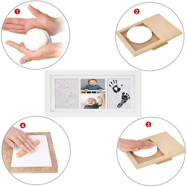 Marco de galería para bebés con set de huellas mágicas para la huella – 3D  Hand Design
