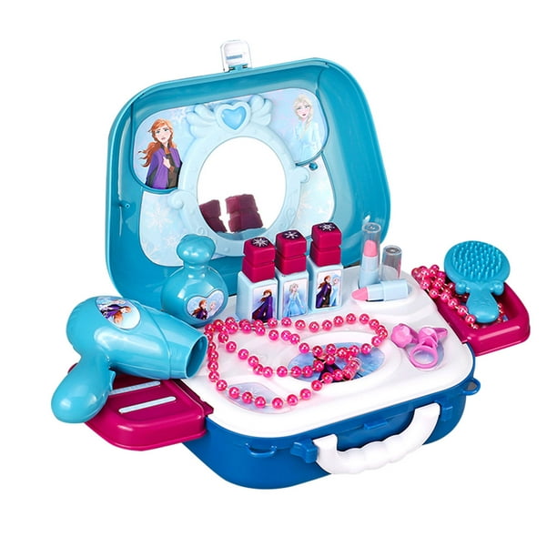 Mochila de cosméticos para niñas, juego de juguetes de maquillaje para  vestir, caja de almacenamient Inevent FN0330-00B