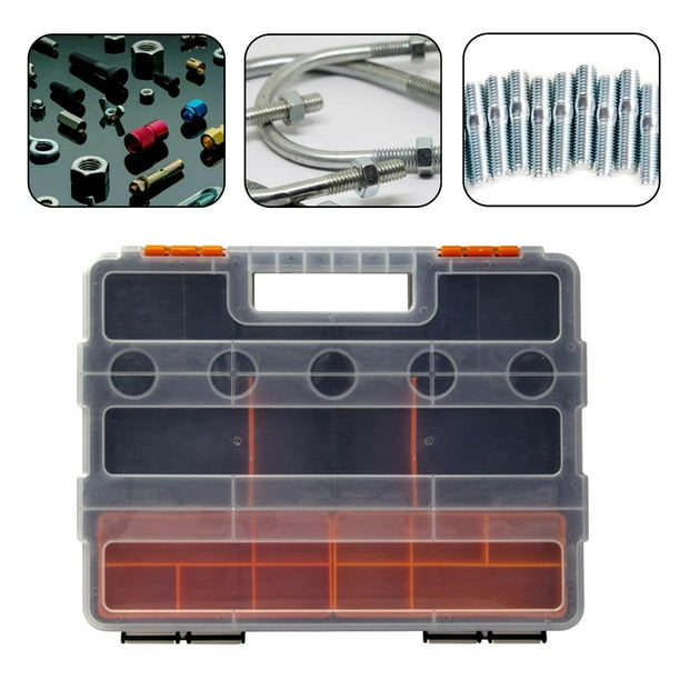 Caja de herramientas Caja de componentes Piezas de plástico de tornillos  combinados Caja de almacenamiento Accesorios de - CUTICAT organizador de  hardware