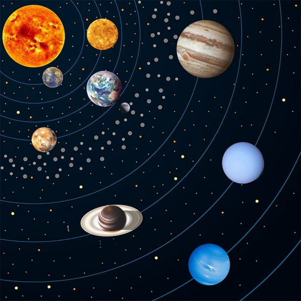 Pegatinas luminosas 9 Uds planetas de estrellas luminosas Sistema