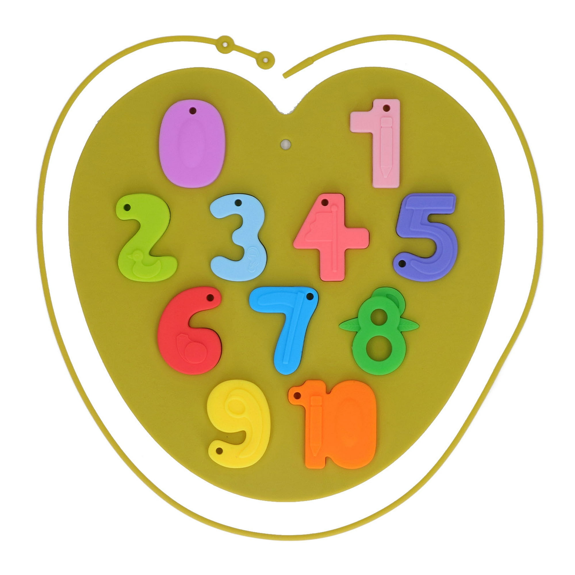 Number Shape Puzzle, Educational Improve Cognitive Bright Color Number ...