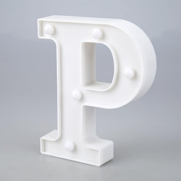 3D 26 letras alfabeto LED marquesina señal luz interior pared