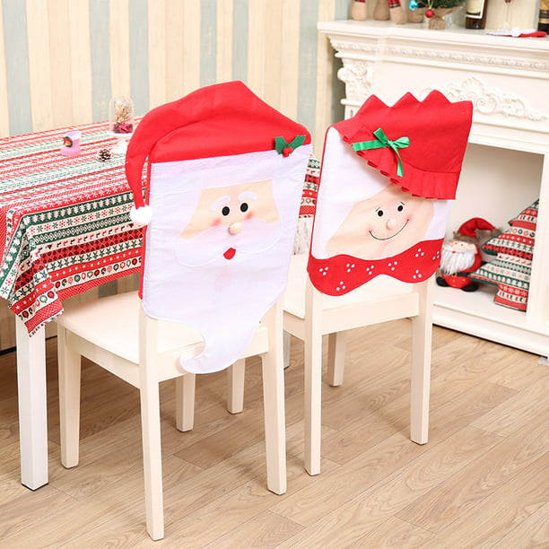 Fundas navideñas para patas de silla, 2 unidades, botas de Papá Noel,  calcetines para silla, protectores de patas de muebles, pies, botines,  fiestas