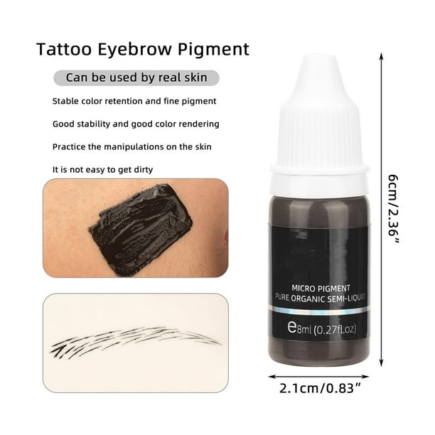 Tintas Para Tatuajes Pigmentos de maquillaje DIY de 3 colores tinta de  tatuaje de planta portátil se Sywqhk Cuidado Belleza