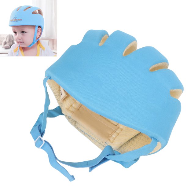 Proteccion La Cabeza Casco De Seguridad Para Aprender Gatear Bebe Niño Azul  Blue