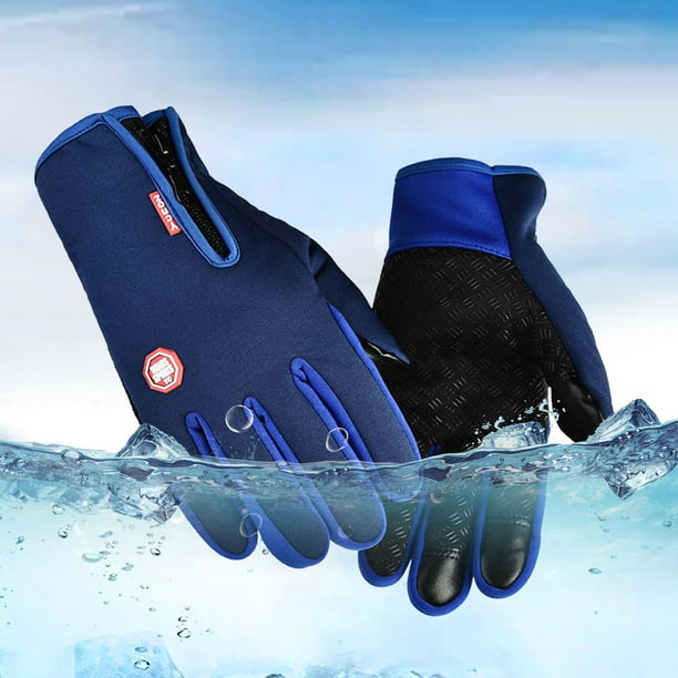 Guantes de trabajo con aislamiento impermeable, guantes térmicos de  invierno para hombres y mujeres, compatible con pantalla táctil, guantes de  esquí