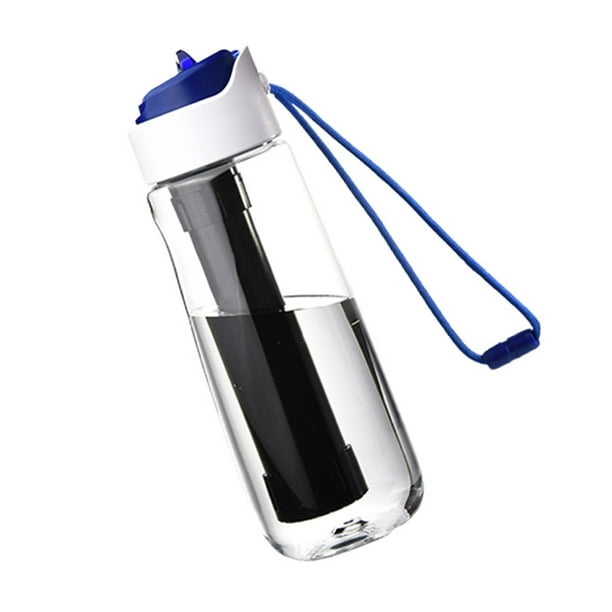 Botella transparente del purificador del agua, botella de cristal del  filtro del purificador de agua del hidrógeno rico de carga USB taza  portátil del