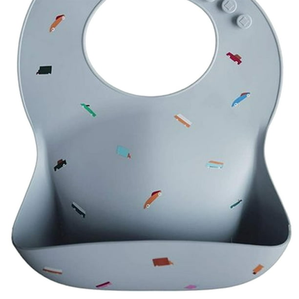 ABBY&FINN - Babero de silicona para bebé, impermeable, sin BPA, fácil de  limpiar, para bebés y niños pequeños, bebé y niña