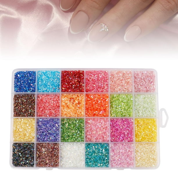 Piedras acrílicas para decorar uñas 12 colores
