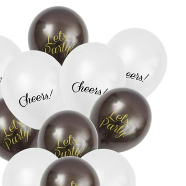 Globos blancos de látex de helio, paquete de 50 globos blancos de alta  calidad de 12 pulgadas con cinta blanca para decoración de boda,  cumpleaños