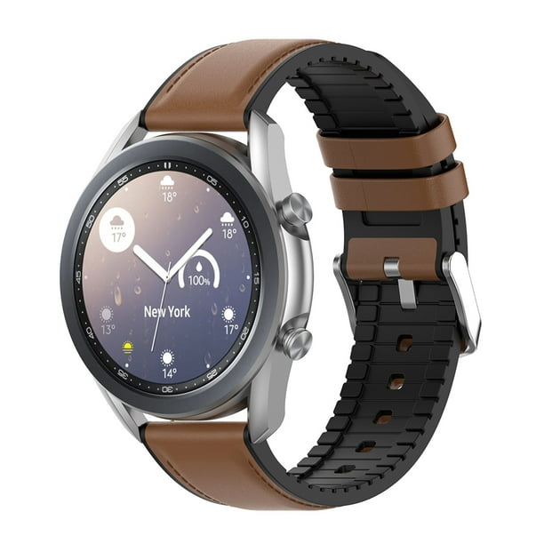  Correa de repuesto para Galaxy Watch 4, correas de cuero  genuino con patrón GhrKwiew para hombres y mujeres, correa de reloj de  liberación rápida compatible con Samsung Galaxy Watch 4 de