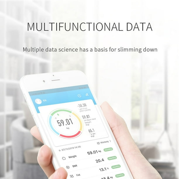 Peso electrónico BT de la escala inteligente multifuncional de la grasa  corporal del uso en el hogar