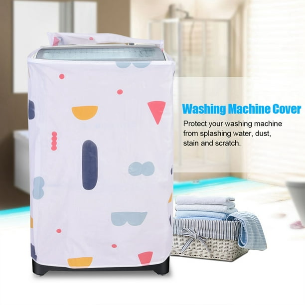Funda impermeable para lavadora con cremallera, protección contra el polvo  para lavadora secadora de carga superior (carga superior)