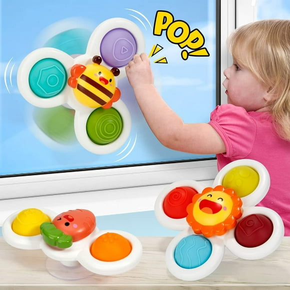 piezas de juguetes giratorios con ventosa juguetes giratorios para bebés con función pop fidget di sincero electrónica