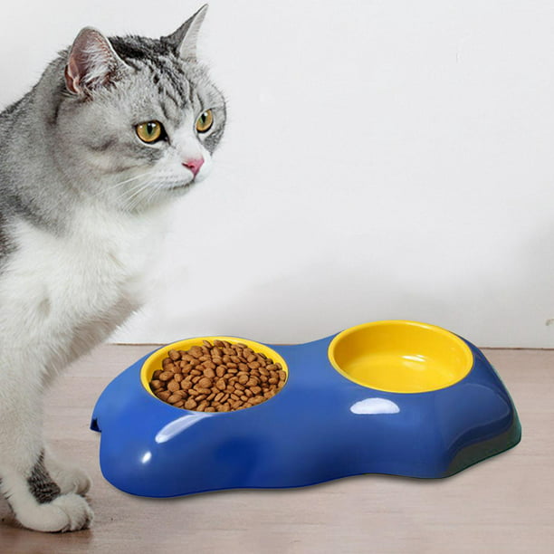 dobles premium para gatos Alimentador de comida para Recipiente de comida agua Platos de al Yuyangstore Comedero para gatos | Walmart en línea
