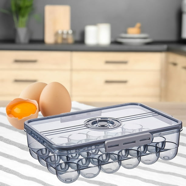 Bringer 2 Piezas Hueveras de Plastico, Hueveras Para Frigorifico, Huevera  con Tapa Para 18 Huevos : : Hogar y cocina
