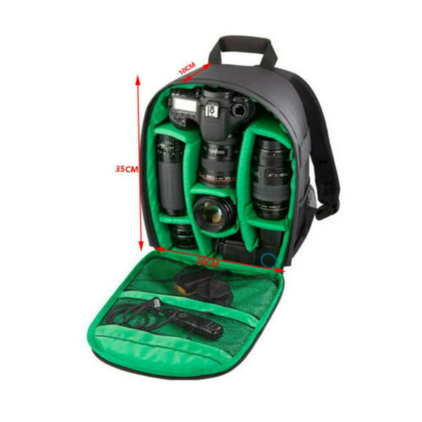 Cwatcun Mochila de cámara con almacenamiento adicional, DSLR SLR, bolsa de  cámara resistente al agua con compartimento para laptop de 15.6 pulgadas
