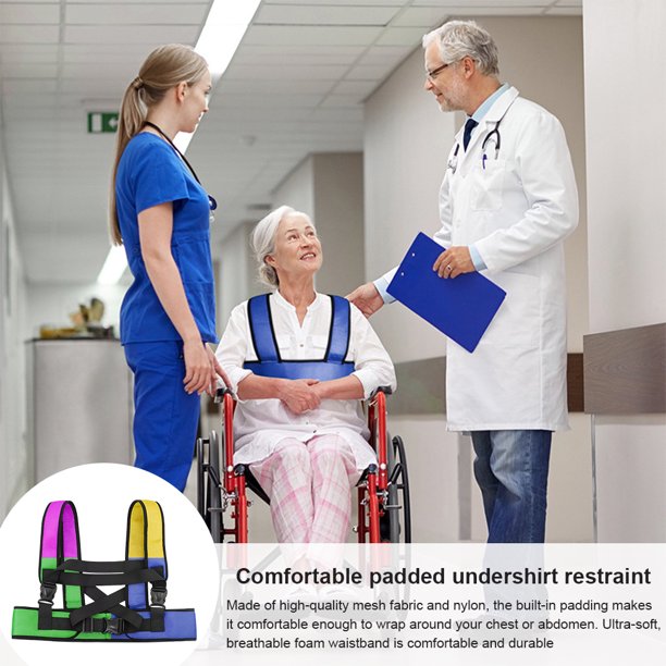 Arnés para silla de ruedas Restricción Cinturón de regazo de seguridad  transpirables para pacientes no Lado inferior shamjiam Cinturón de  seguridad para silla de ruedas