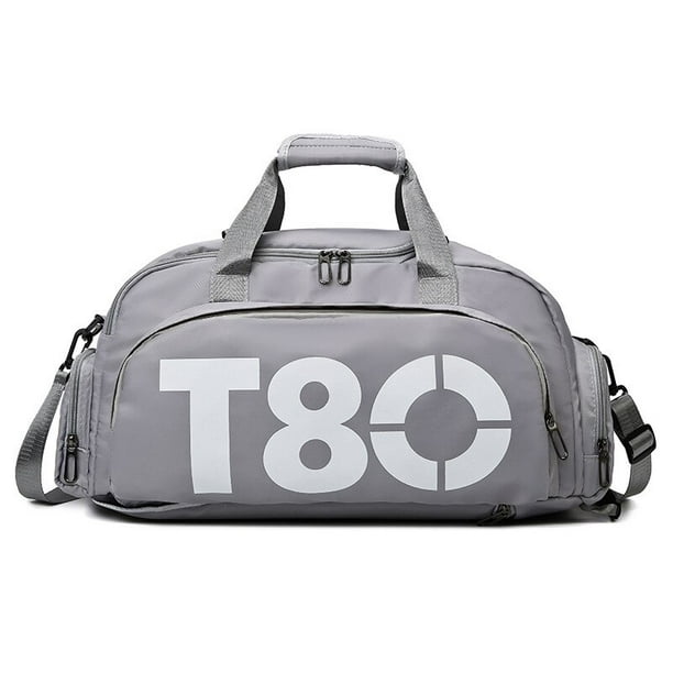 Bolsa de viaje para hombre mujer maleta mochila gimnasio color gris