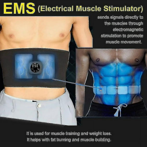 Estimulador Muscular de Abdominales EMS Cinturón Vibratorio