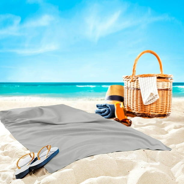  pnyoin Toalla de playa de verano, manta de playa de microfibra,  de secado rápido, de gran tamaño, sin arena, súper absorbente, ligera,  toalla de piscina para viajes, deportes, natación, baño, campamento