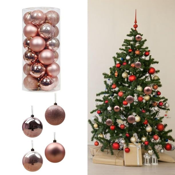 Proporcional Fanático Establecimiento 96 Piezas de Adornos para árboles de Navidad, Decoración de Bolas de  Navidad Colgantes Inastillables Macarena bolas colgantes | Bodega Aurrera  en línea