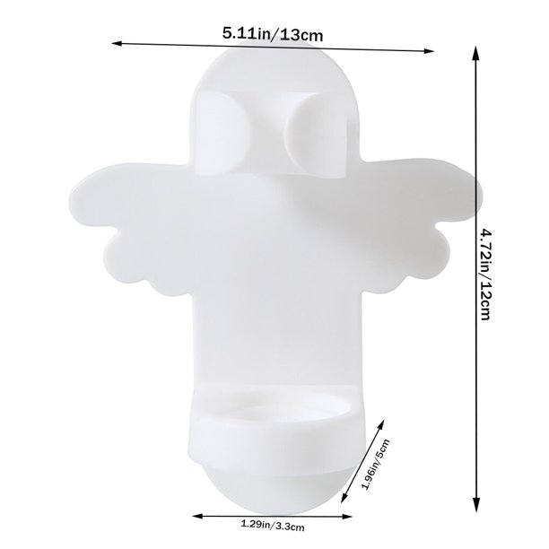 Toystoory Soporte para cepillos de eléctrico Colgador de plástico Montado  en la pared Soporte para cepillos de dientes, Tipo insecto, Blanco Type3  NO3 Toystoory HA002643-01